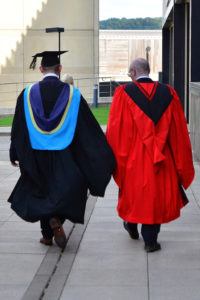 Me with my professor at my graduation