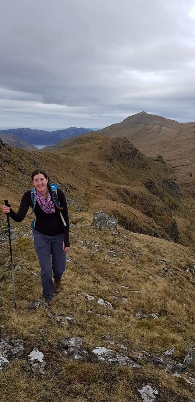 Me hiking in Scotland