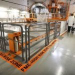 steel in main reactor area