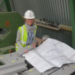 Checking steel pieces