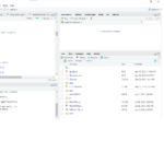 A screenshot of R studio, showing some looping code