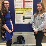 Presenting a poster as part of the Students as Change Agents project