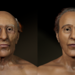 Archaeological Facial Depiction of King Ramases II, Ancient Egyptian Pharaoh during the New Kingdom period and lived from 1303 -1213 BC.