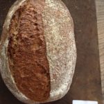 A loaf of brown bread labelled as "D"